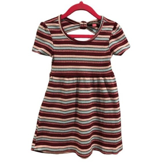 Girl's 3T Dress Vince Camuto Striped Short Sleeve w/ sparkle - Picture 1 of 2